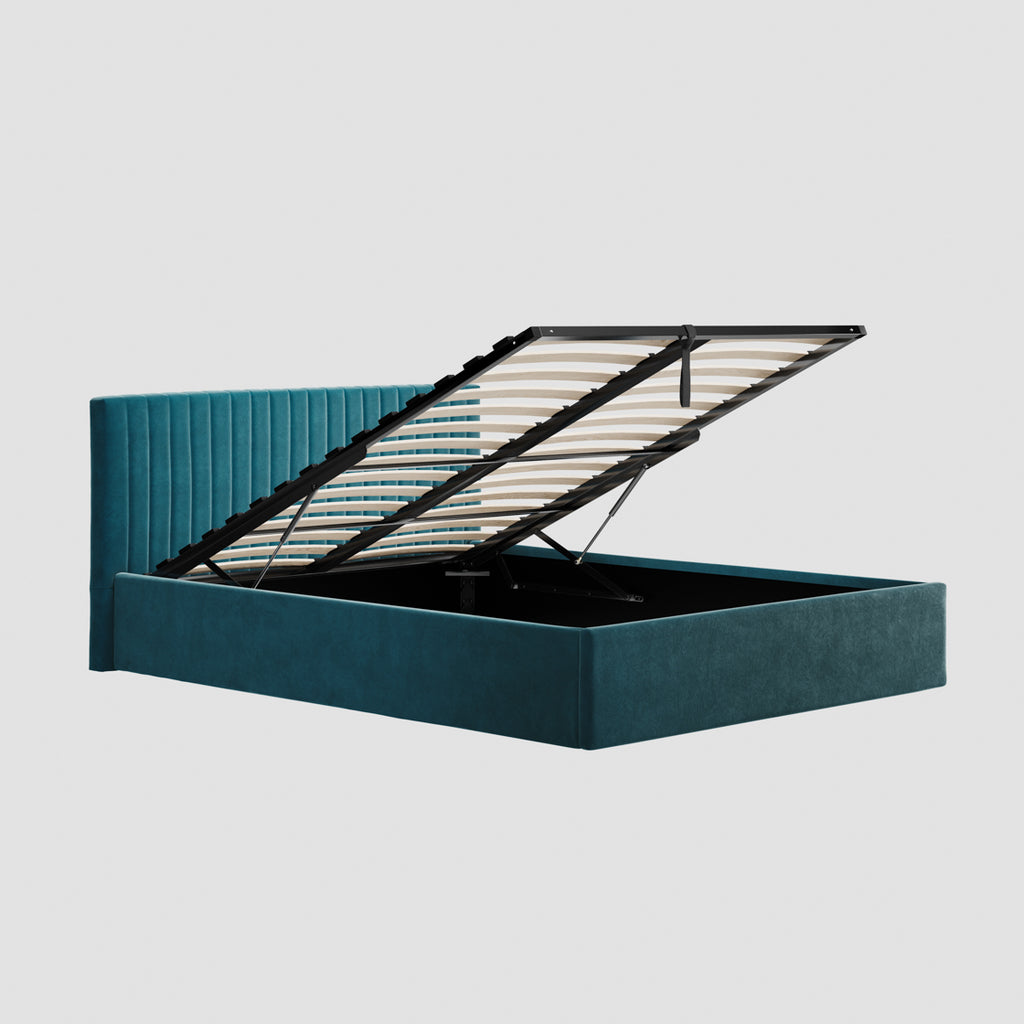 Berlin Teal King Bed
