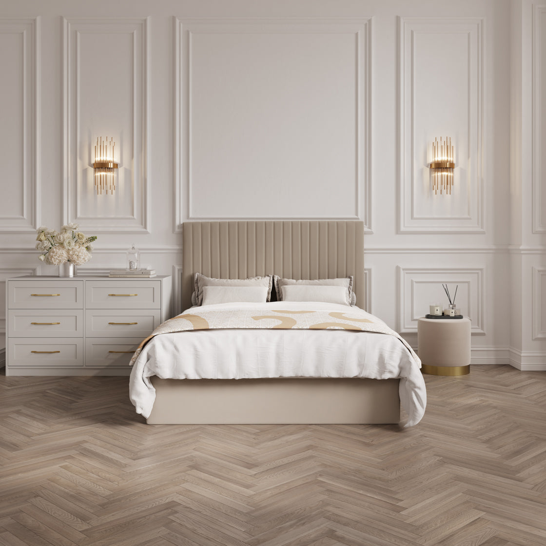 Berlin Beige Double Bed