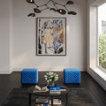 Colline Small Cobalt Pouffe