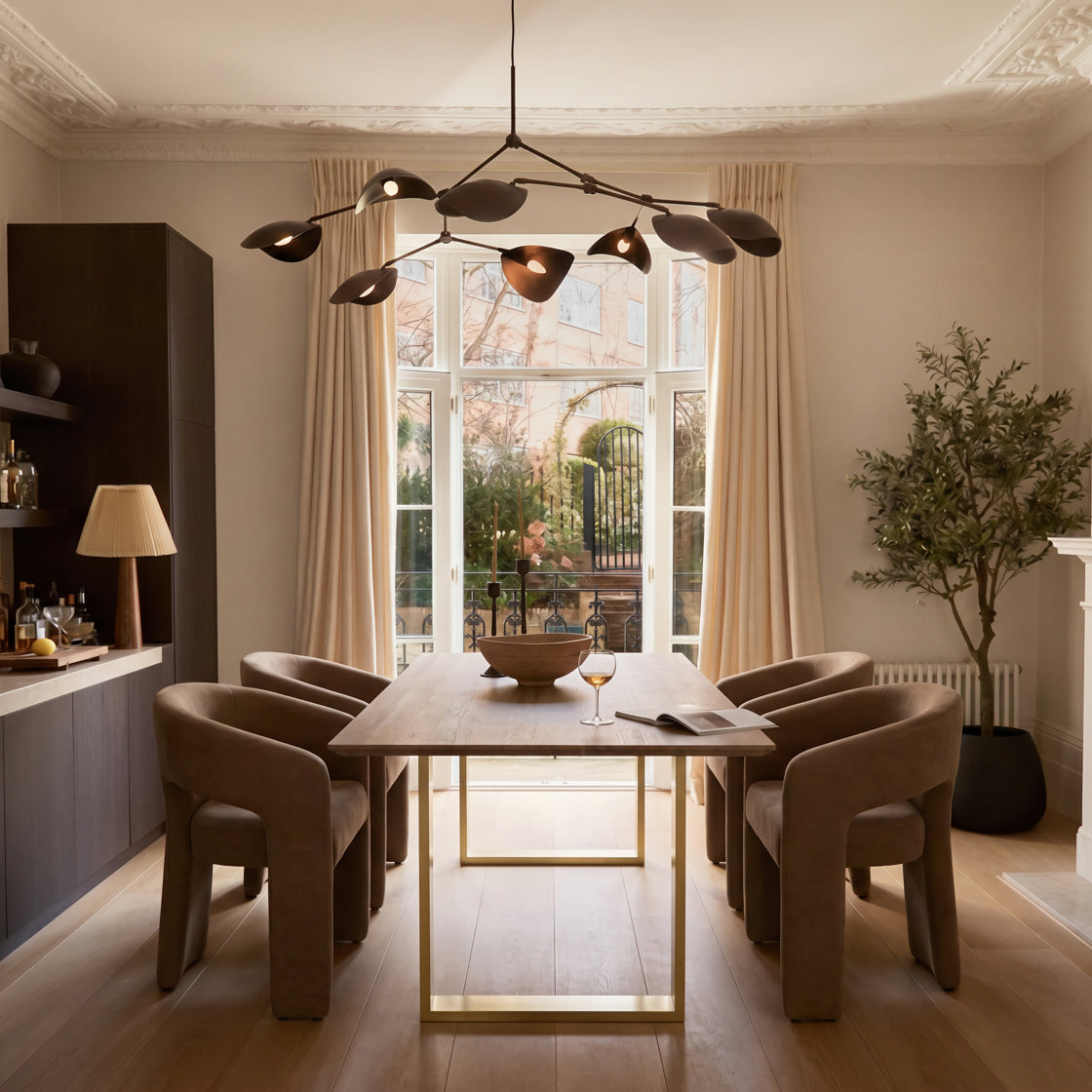 Antibes Russet & Gold Dining Table