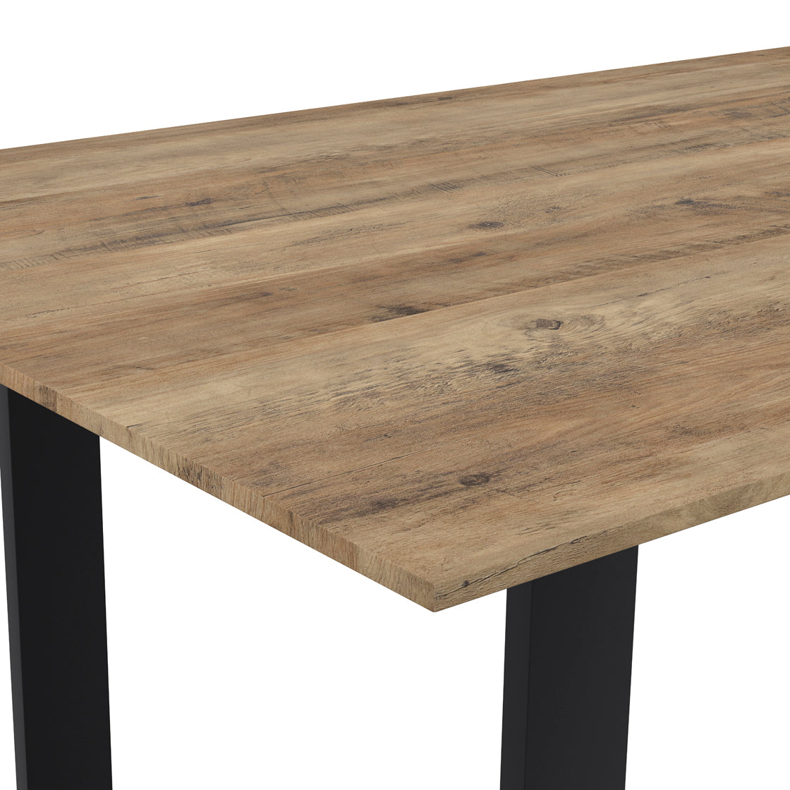 Antibes Black Dining Table 4 Carlo Black Chairs with Arms