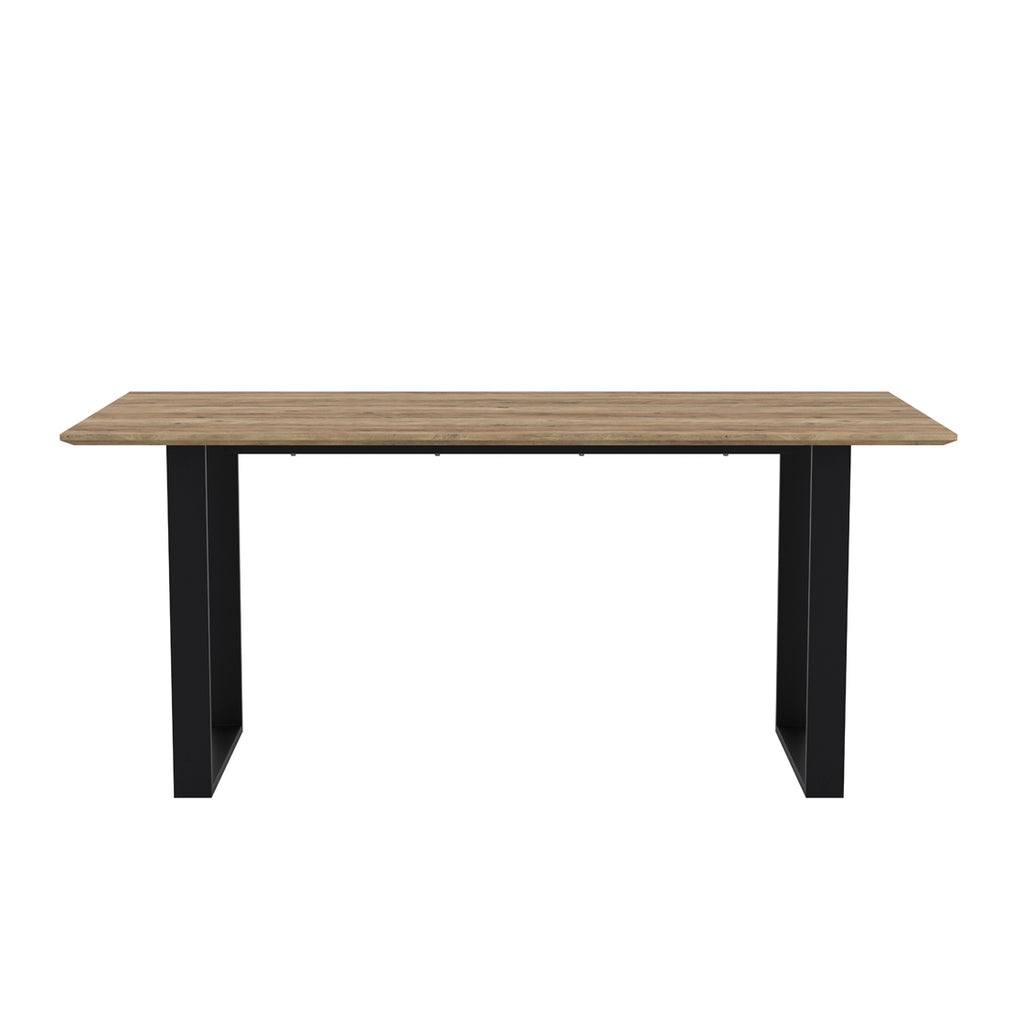 Antibes Black Dining Table 4 Carlo Black Chairs with Arms