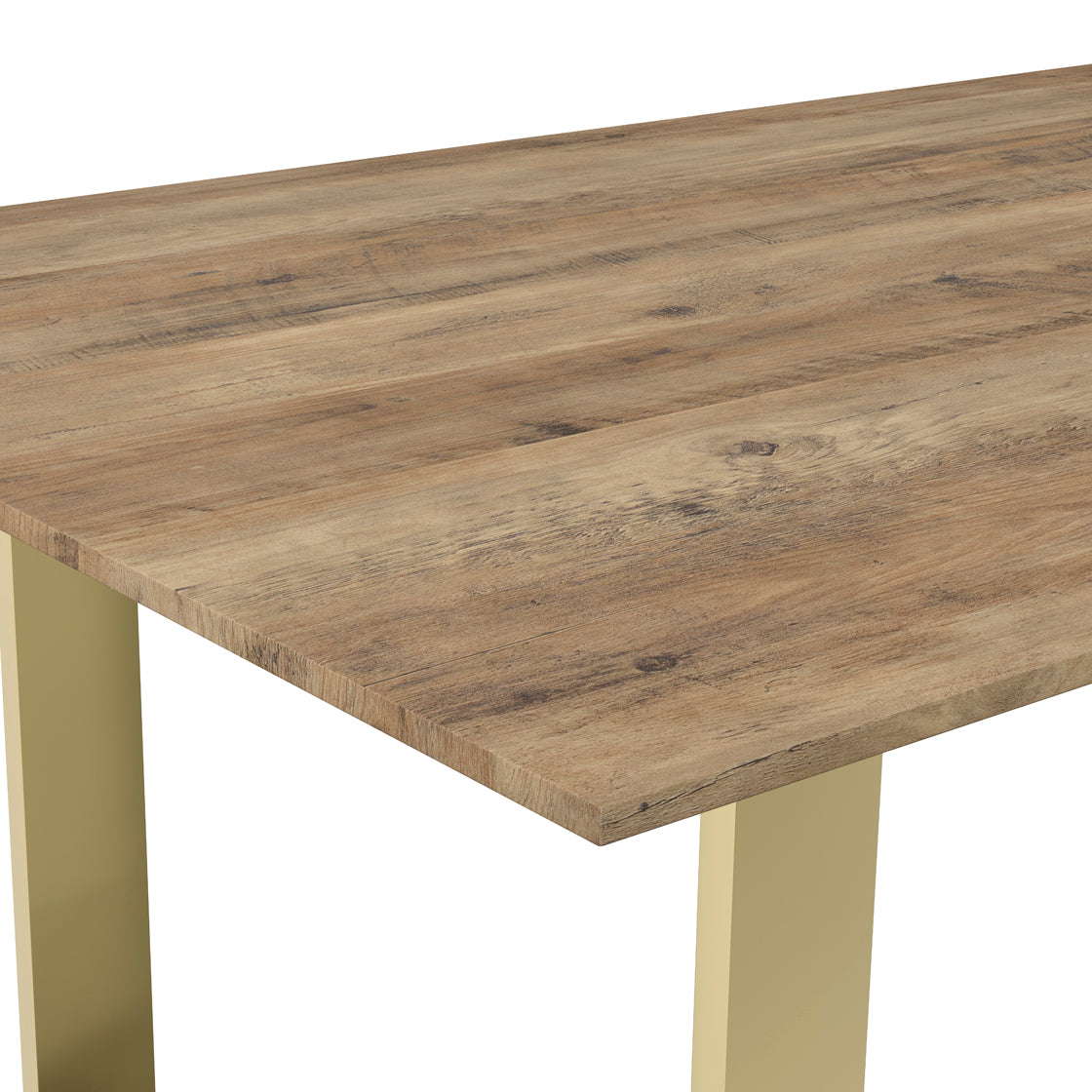 Antibes Gold Dining Table 4 Carlo Taupe Chairs