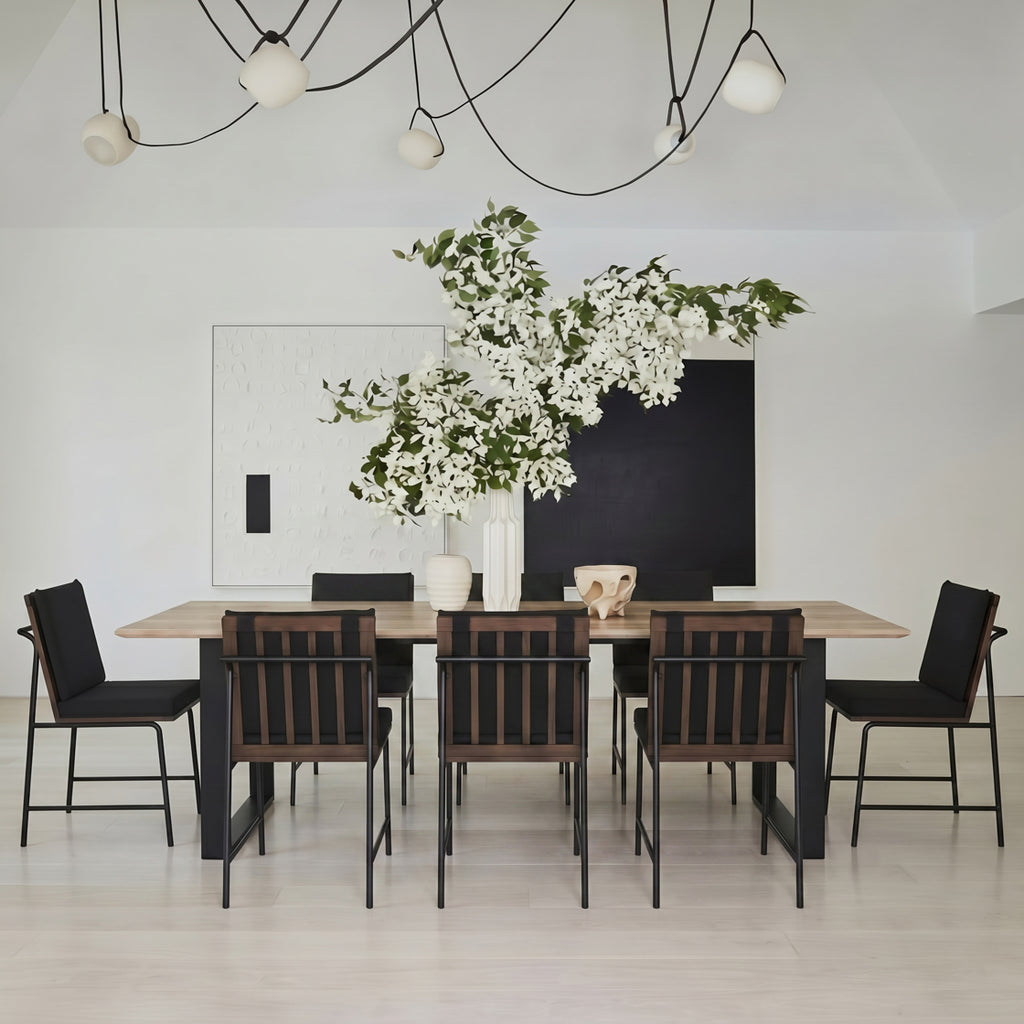 Antibes Russet & Black Dining Table