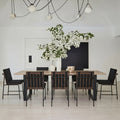 Antibes Russet & Black Dining Table