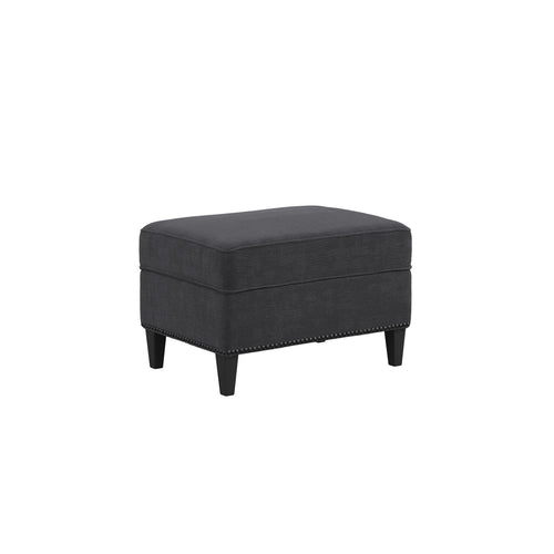Atticus Anthracite Footstool