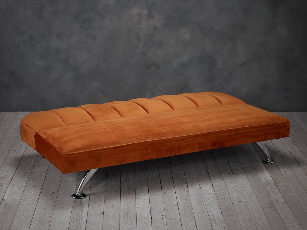 Brighton Orange Sofa Bed