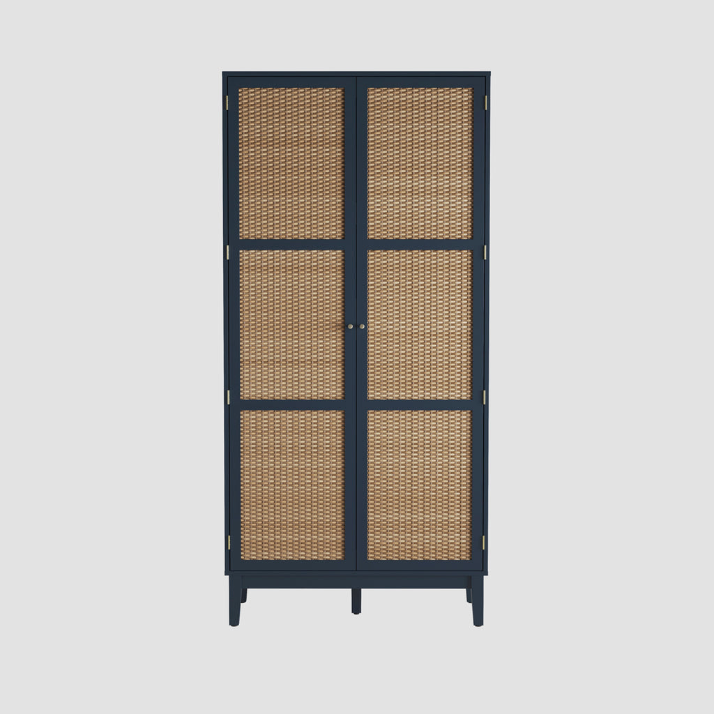 Bordeaux Berlin Blue 2 Door Wardrobe