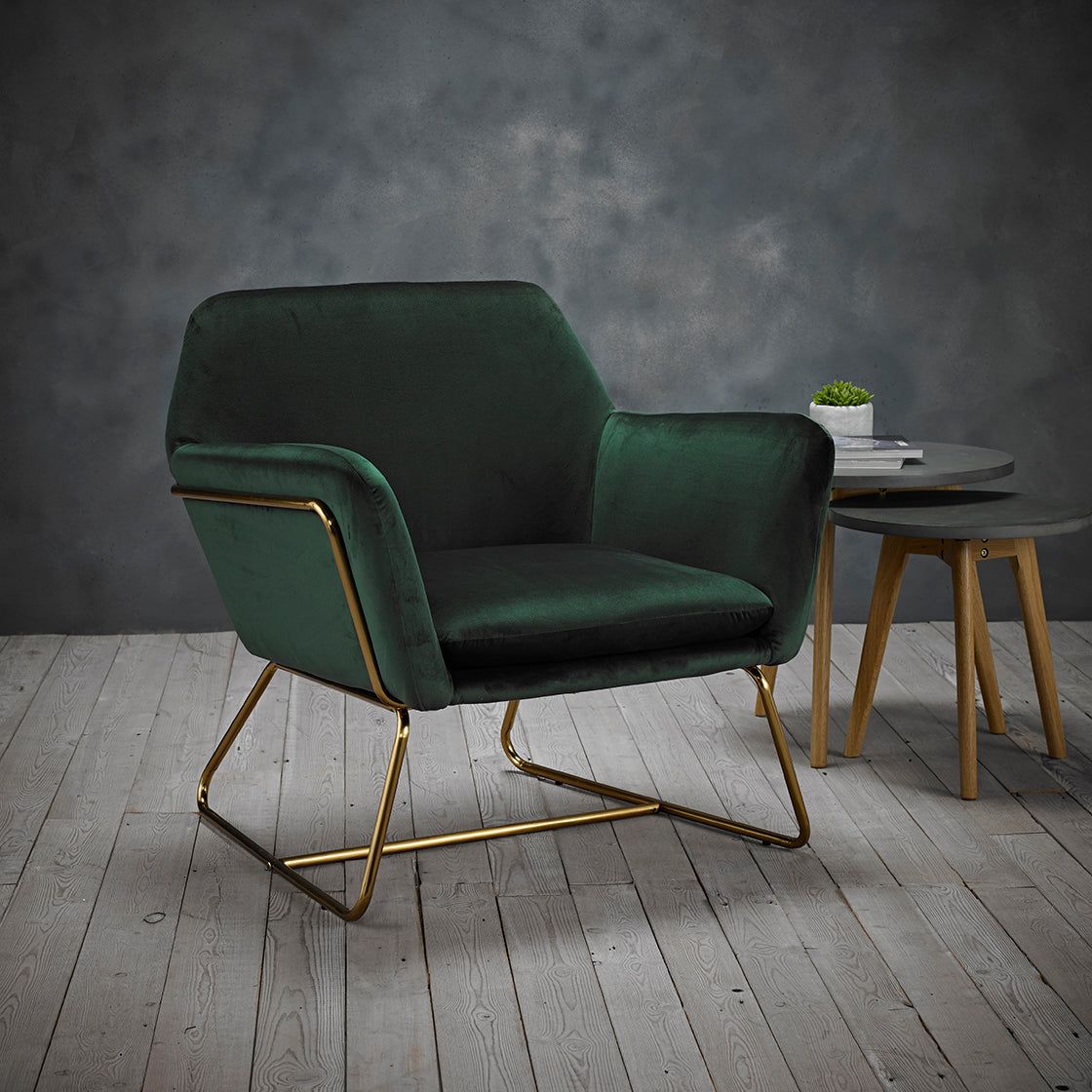 Charles Racing Green Chair