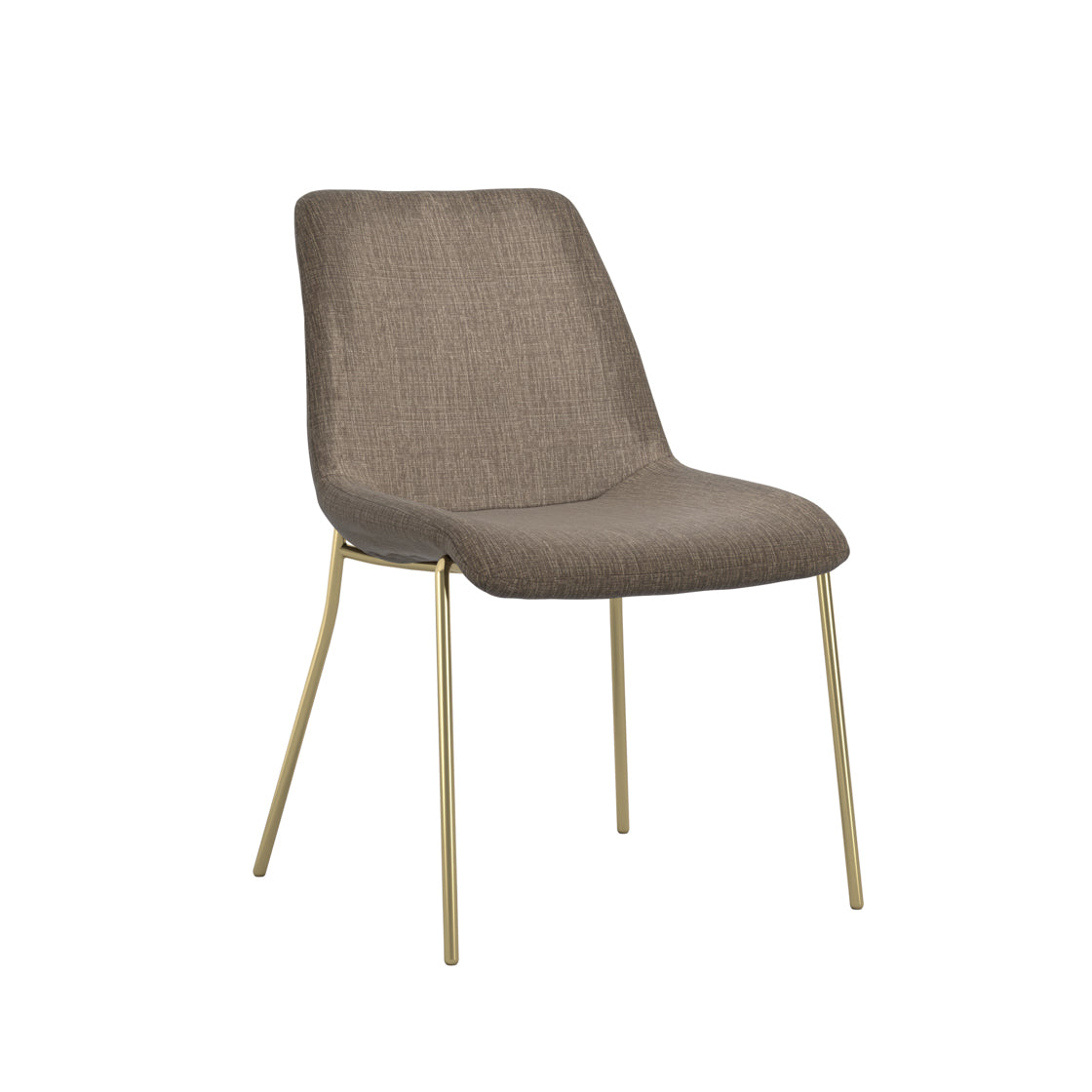 Antibes Gold Dining Table 6 Carlo Taupe Chairs