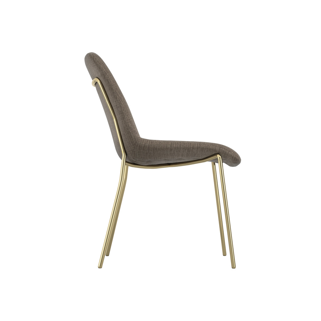 Antibes Gold Dining Table 6 Carlo Taupe Chairs
