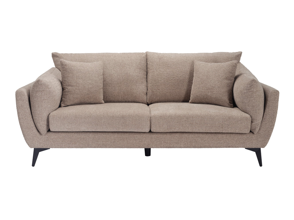 Carter Taupe 3 Seater Sofa