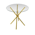 Casa Glass & Gold Dining Table