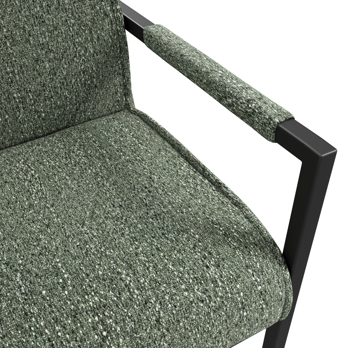 Cleaver Desert Sage and Black Dining Chair with Arms