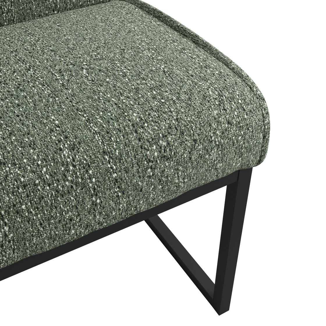 Cleaver Desert Sage and Black Dining Chairs