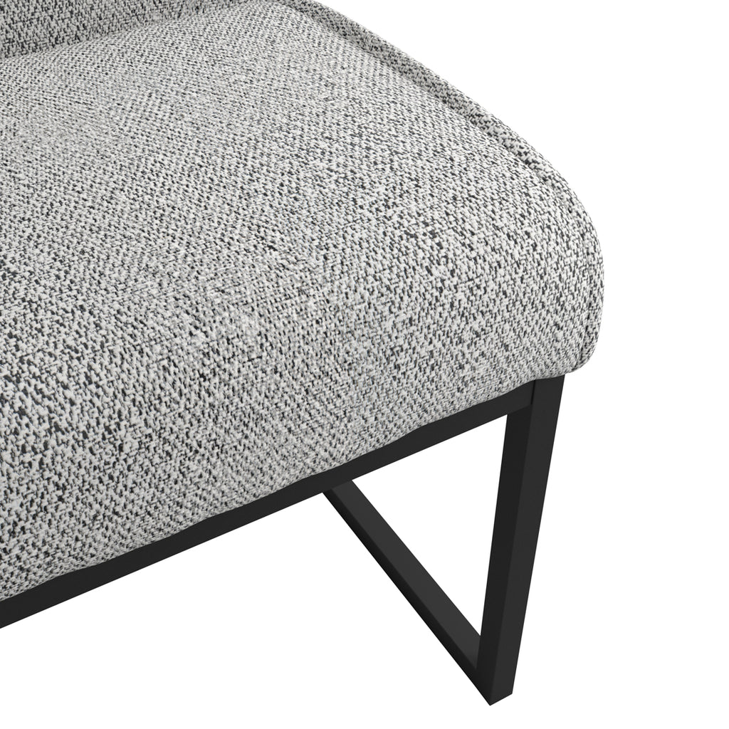 Cleaver Smoked Pearl and Black Dining Chairs