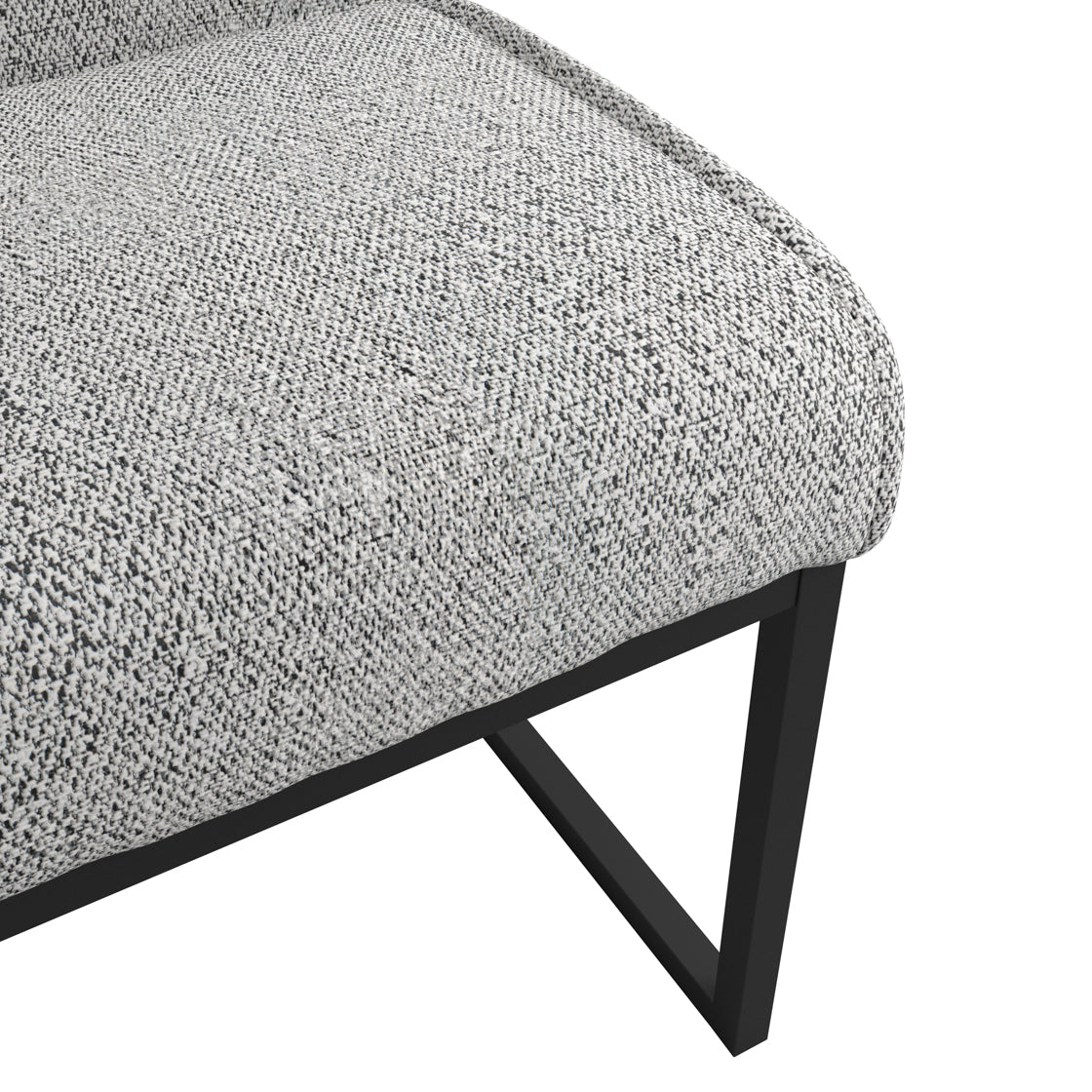 Cleaver Smoked Pearl and Black Dining Chairs