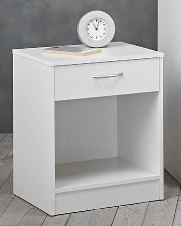 Delta White Bedside Cabinet