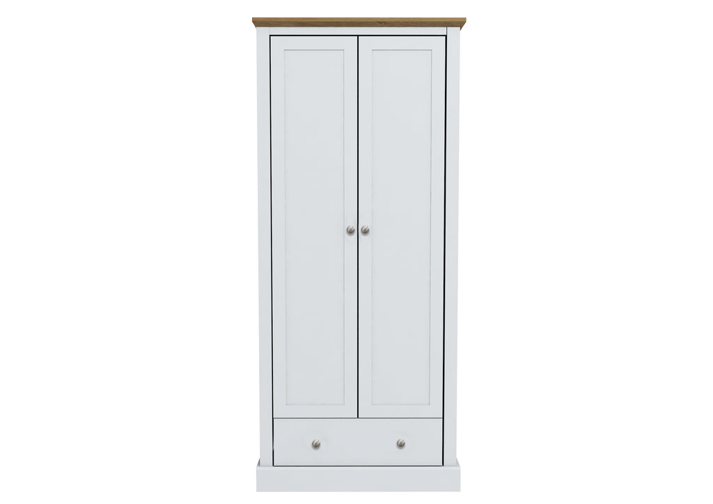 Devon White Double Wardrobe