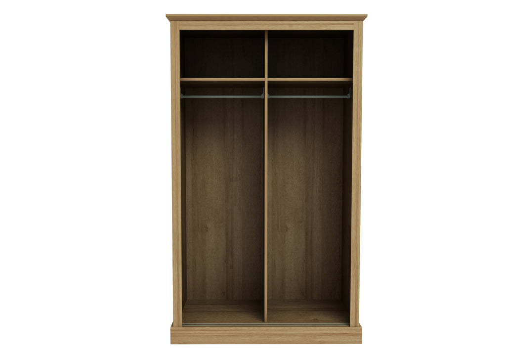 Devon Oak Double Sliding Wardrobe