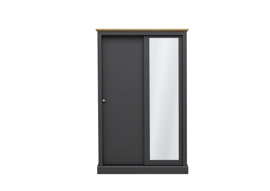 Devon Charcoal Double Sliding Wardrobe