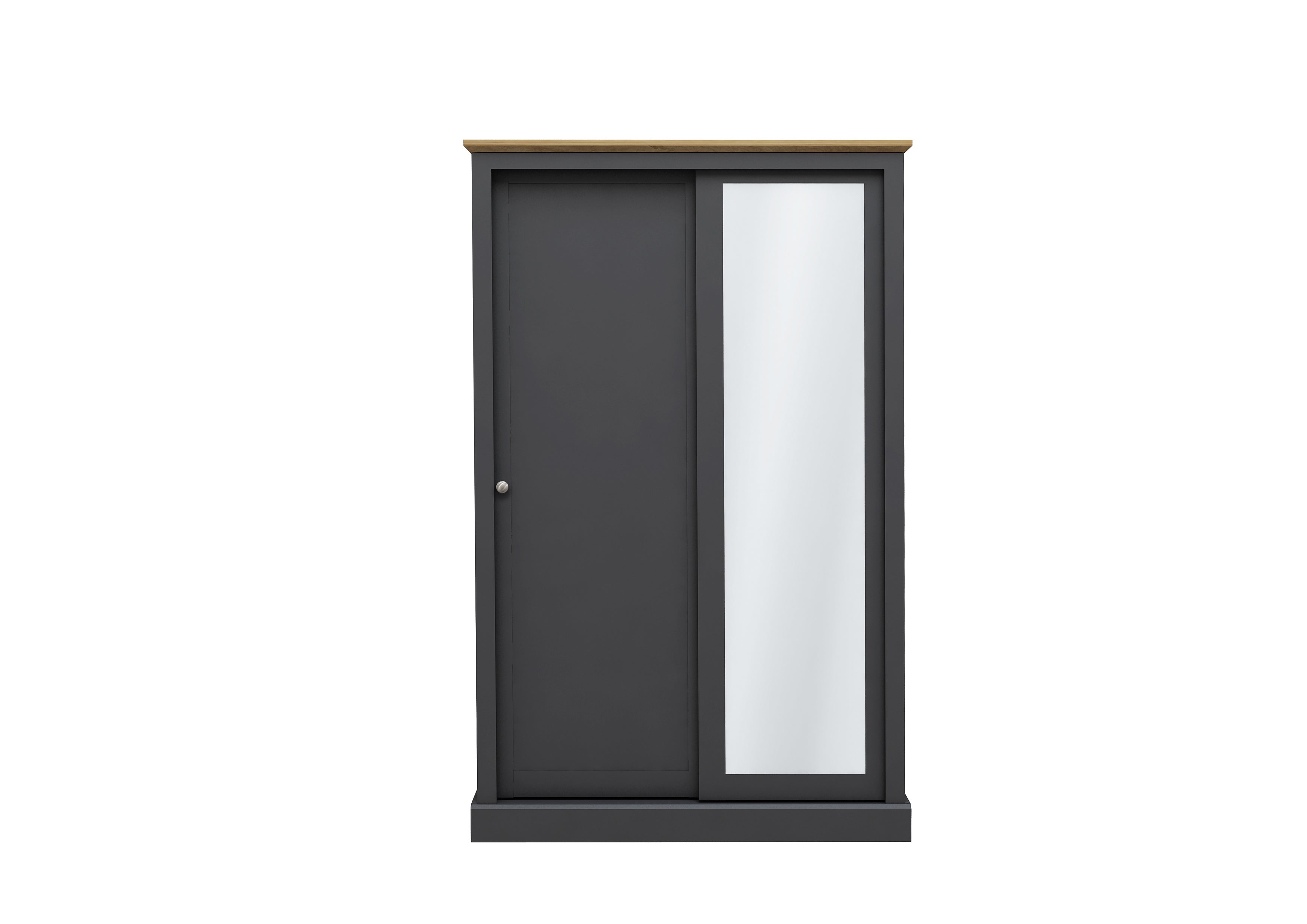 Devon Charcoal Double Sliding Wardrobe
