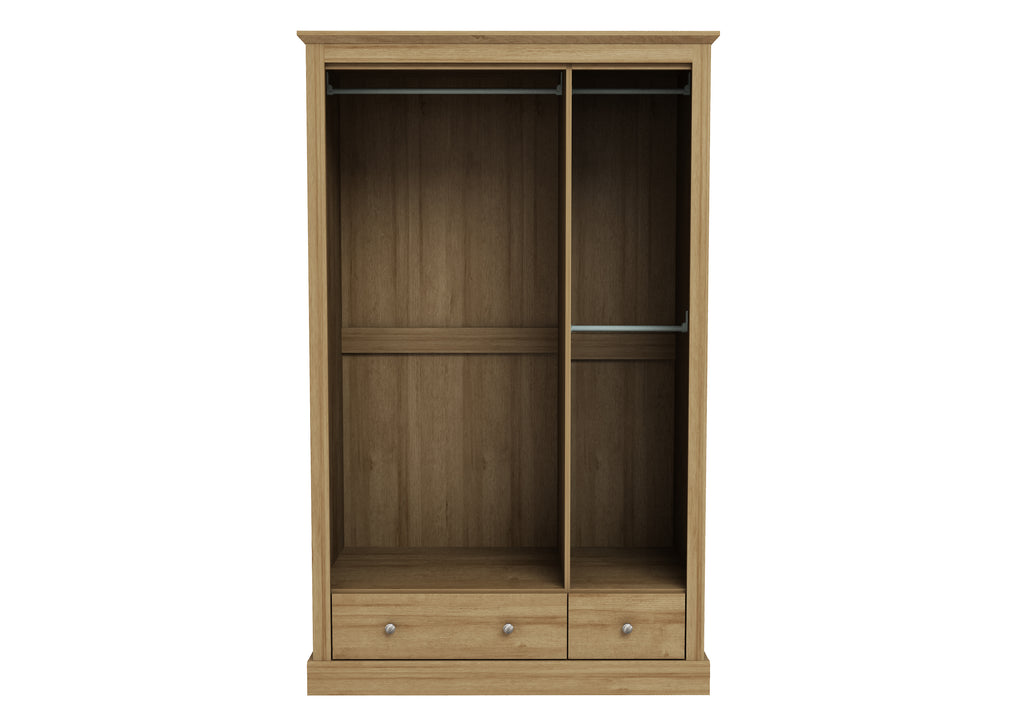 Devon Oak Triple Wardrobe