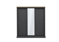 Devon Charcoal Triple Sliding Wardrobe