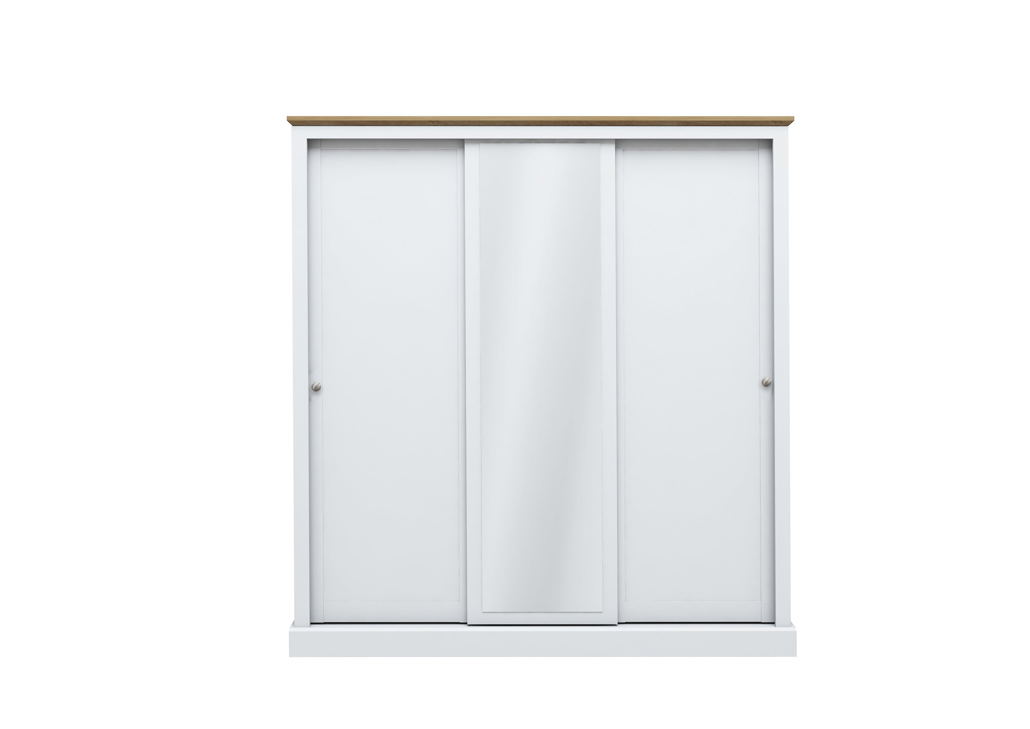 Devon White Triple Sliding Wardrobe