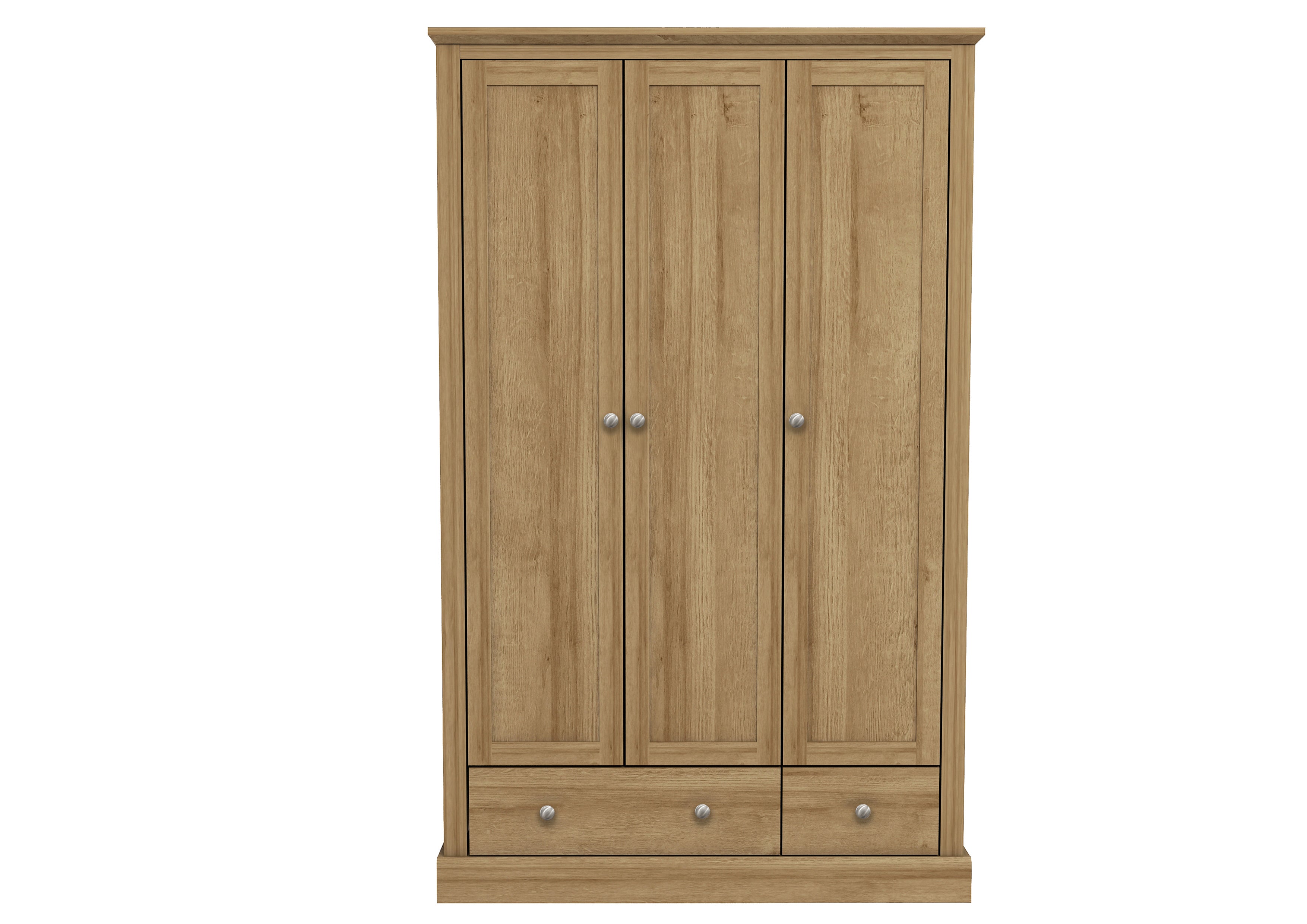 Devon Oak Triple Wardrobe