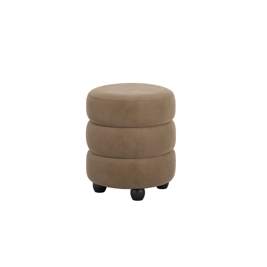 Emi Mole and Black Pouffe