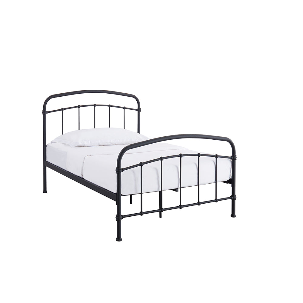 Halston Black Double Bed