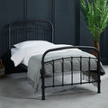 Halston Black Double Bed