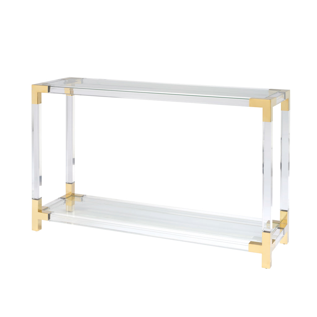 Amangiri Clear Console Table