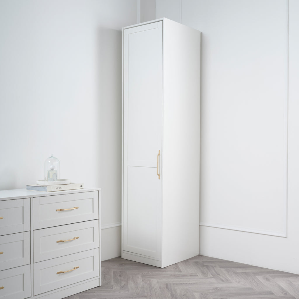 Austen White Single Wardrobe