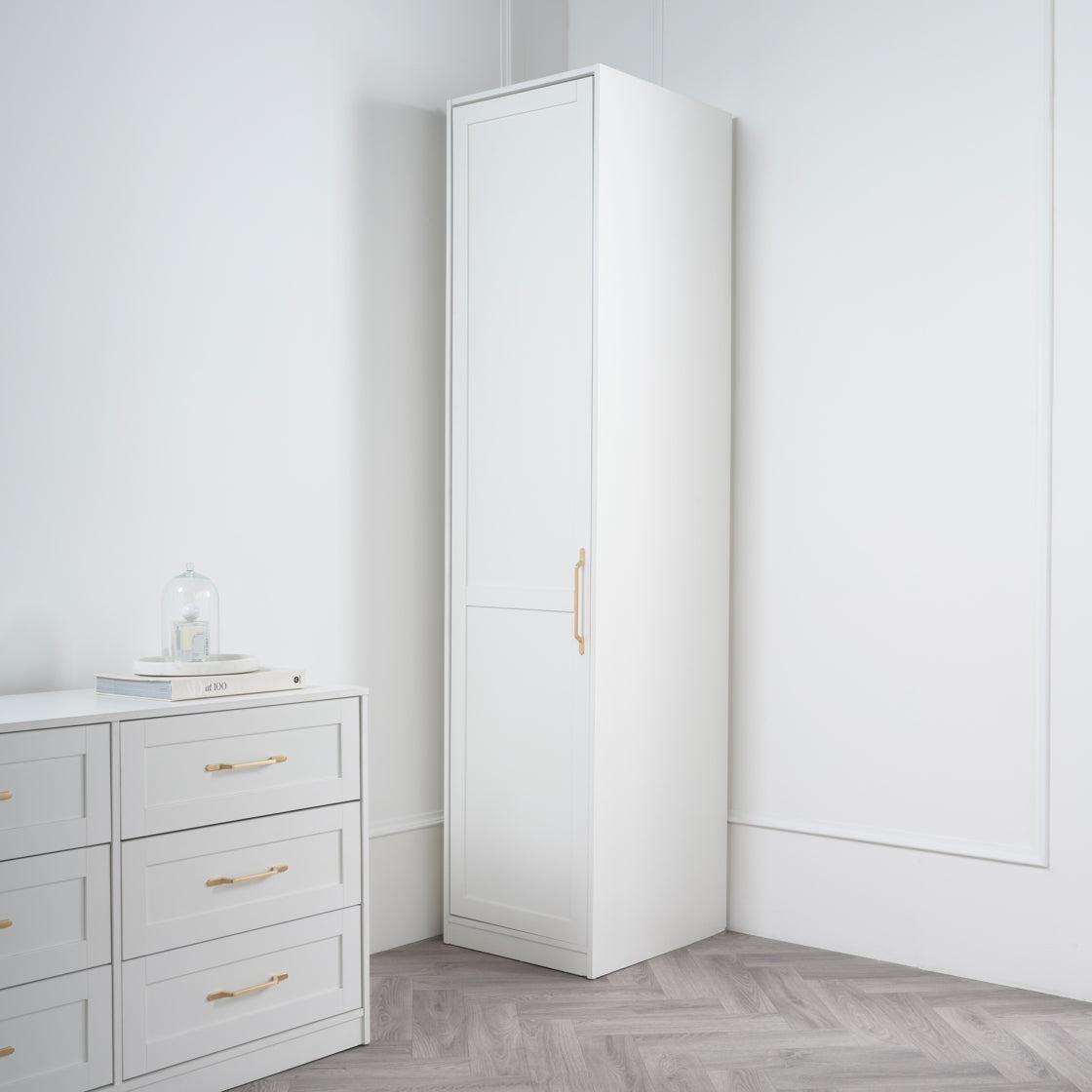 Austen White Single Wardrobe