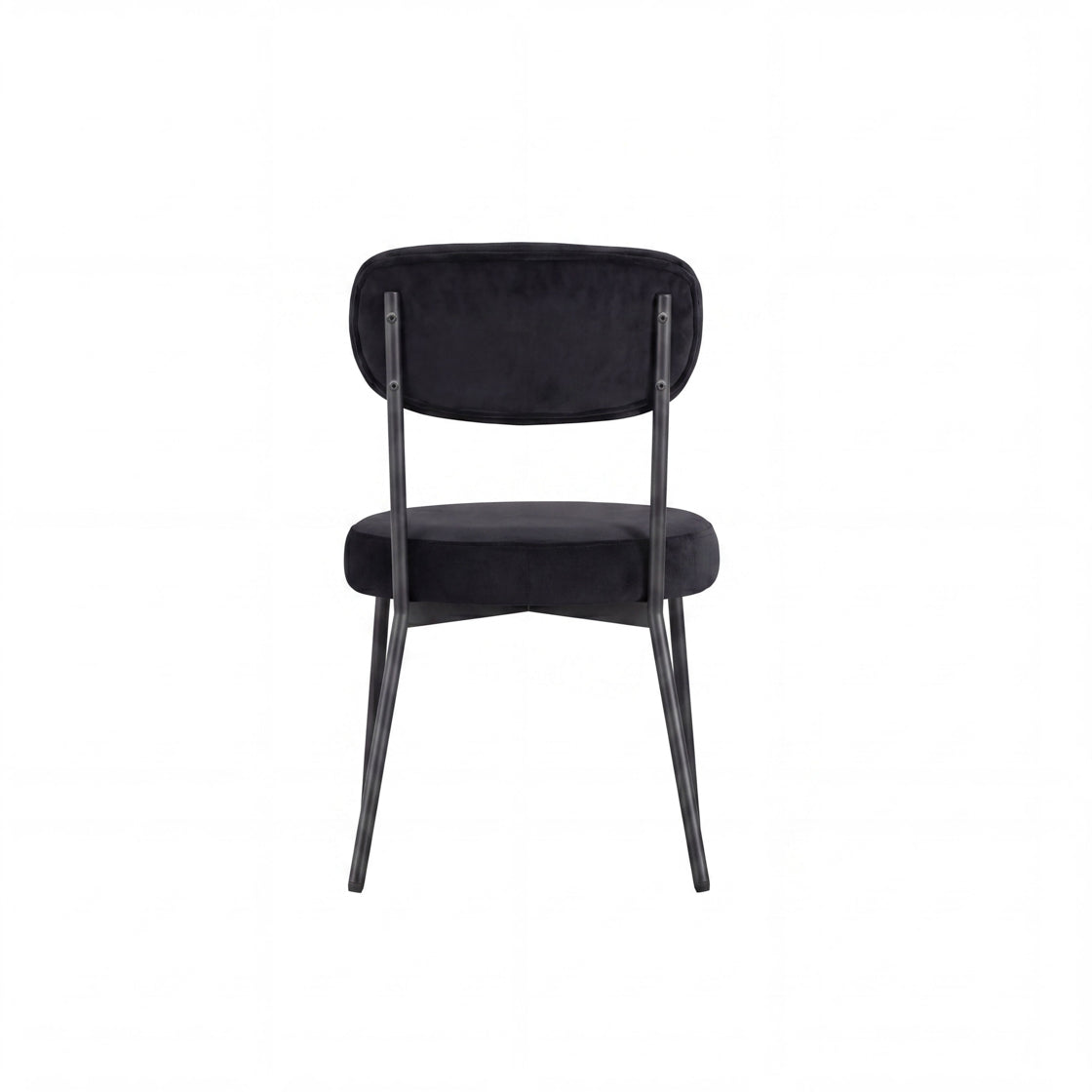 Casa Silver Table with Smith Black Chairs