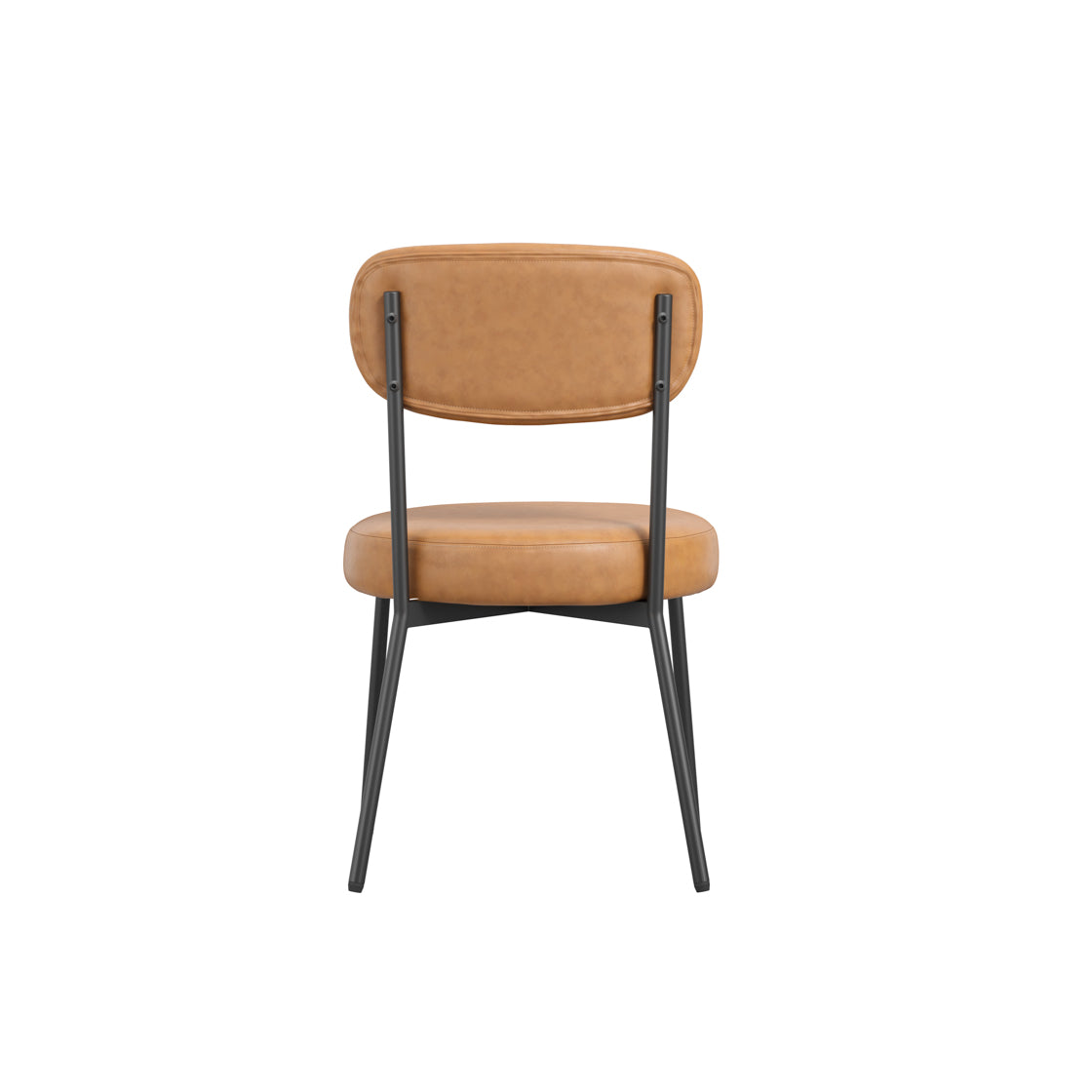 Casa Glass and Black Dining Table 4 Smith Caramel Chairs