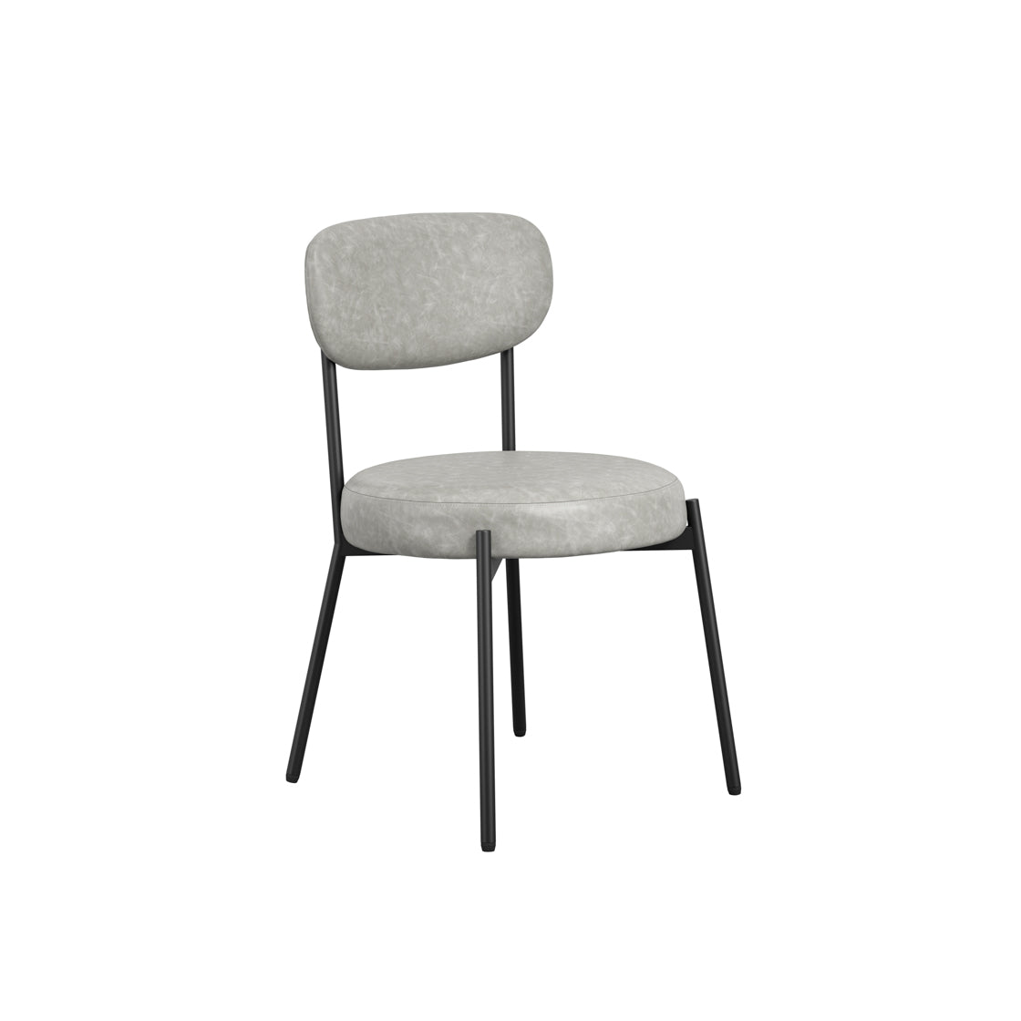 Casa Glass and Black Dining Table 4 Smith Graphite Chairs