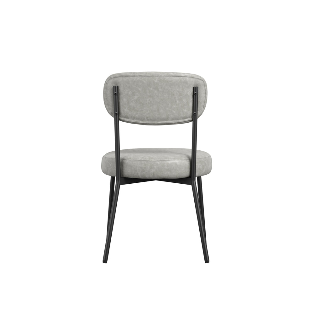 Casa Glass and Black Dining Table 4 Smith Graphite Chairs