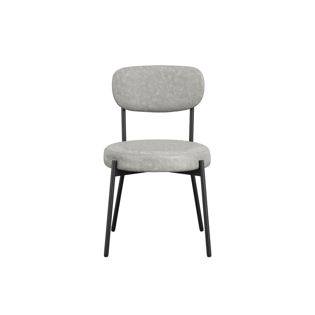 Casa Glass and Black Dining Table 4 Smith Graphite Chairs