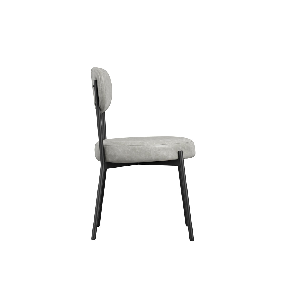 Casa Glass and Black Dining Table 4 Smith Graphite Chairs