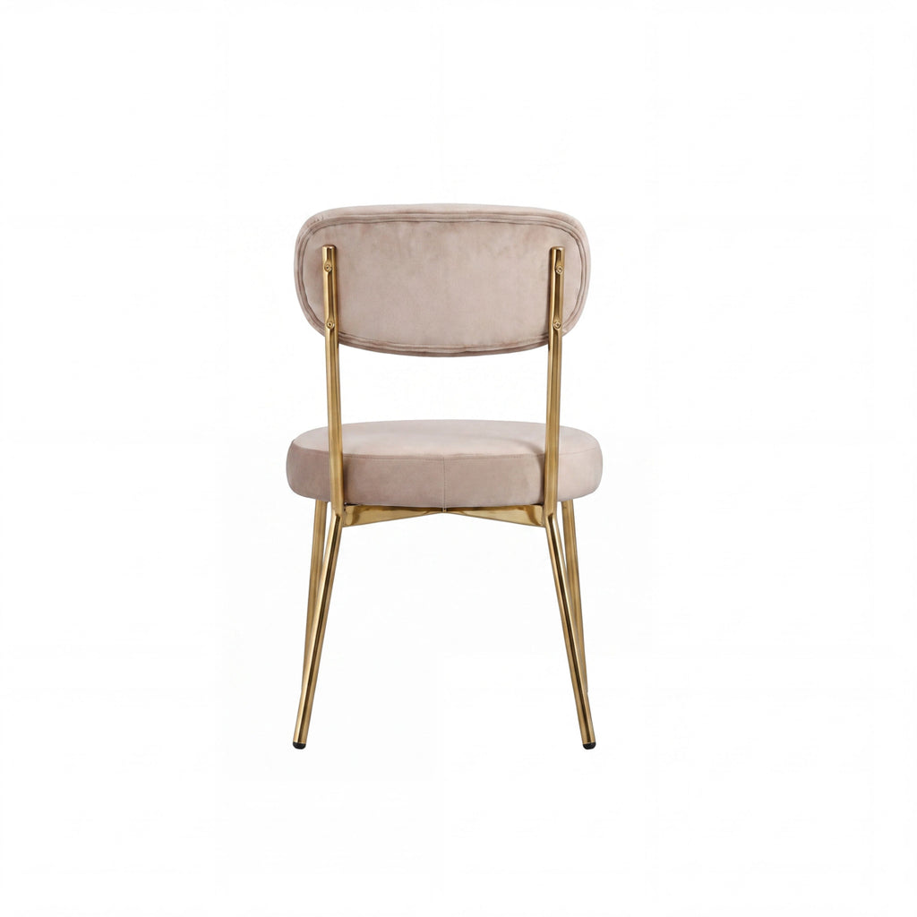 Casa Gold Table with Smith Loaf Chairs