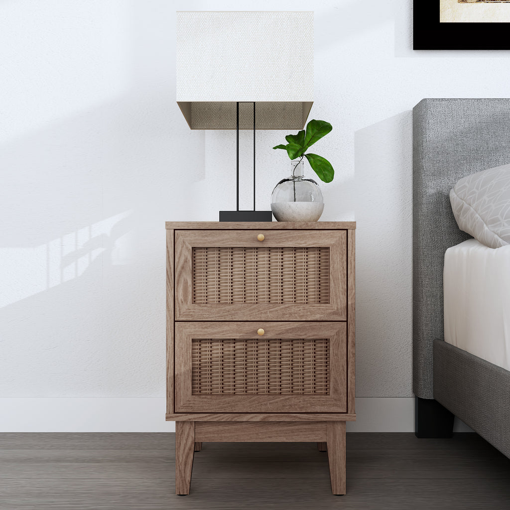 Bordeaux Oak Bedside Cabinet