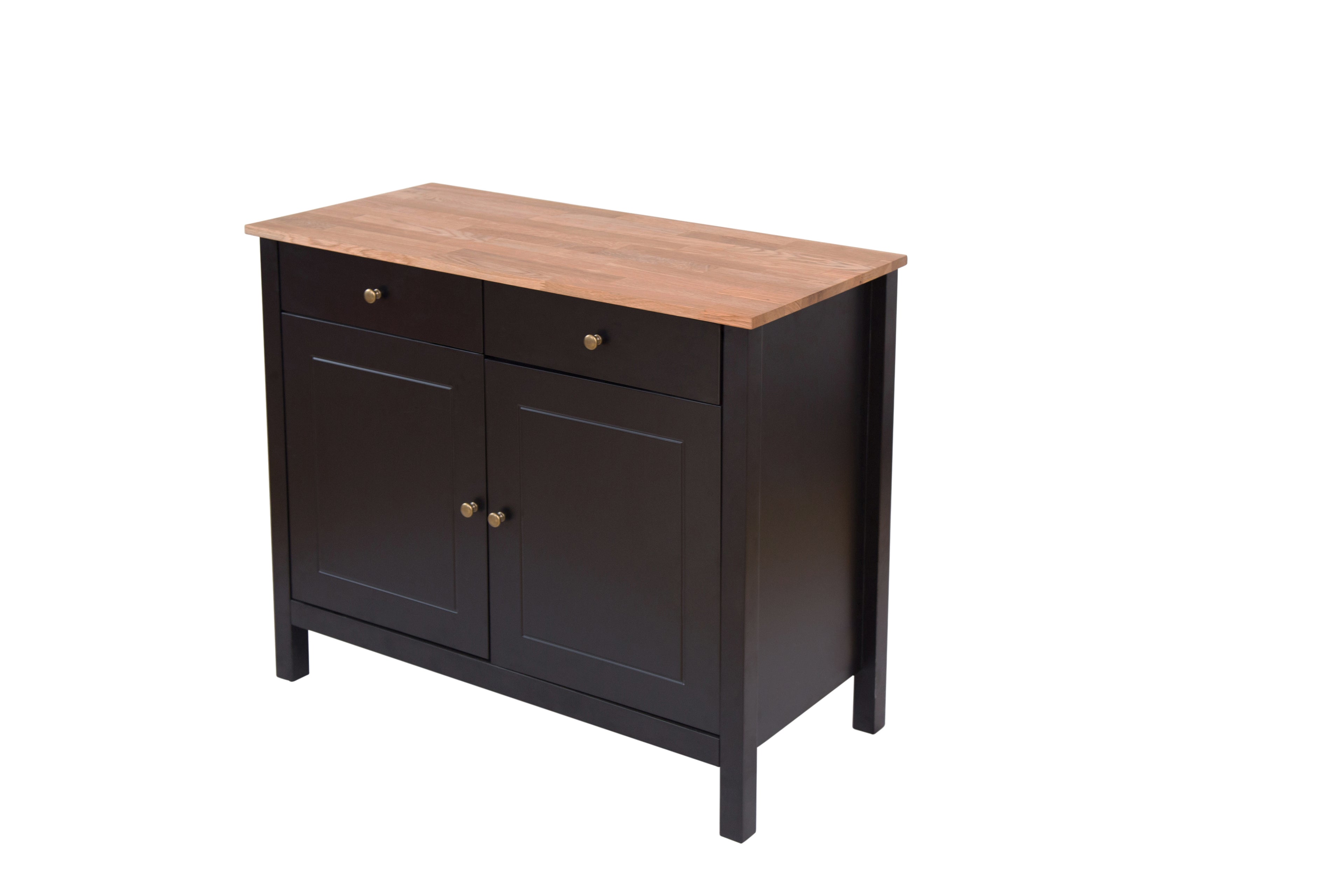Copenhagen Sideboard Black Frame-Oiled Wood