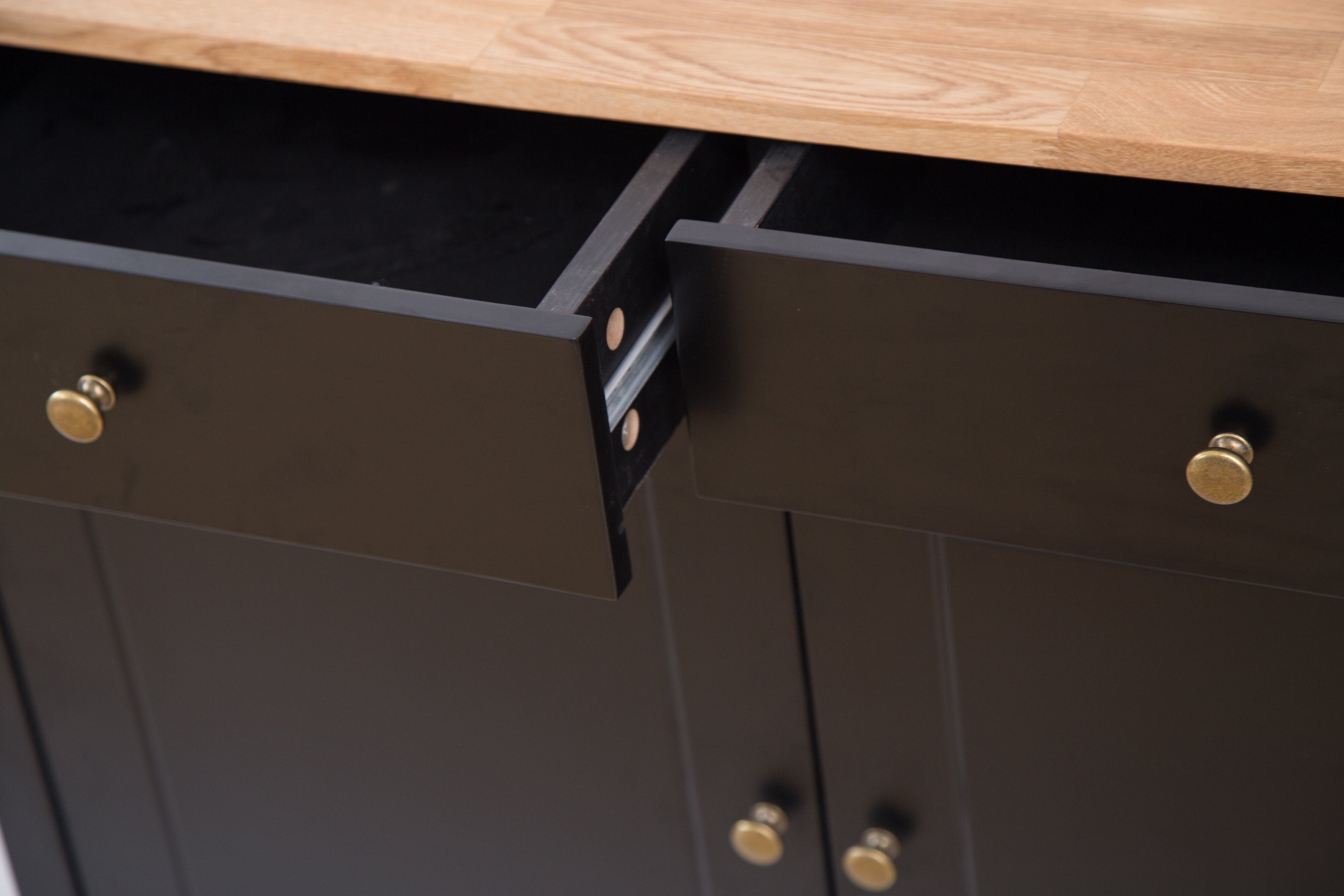 Copenhagen Sideboard Black Frame-Oiled Wood